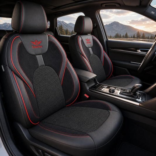 Housses De Siège Kodiak Series™ – Alcantara Perforée, Cuir & Tissu Jacquard Respirant