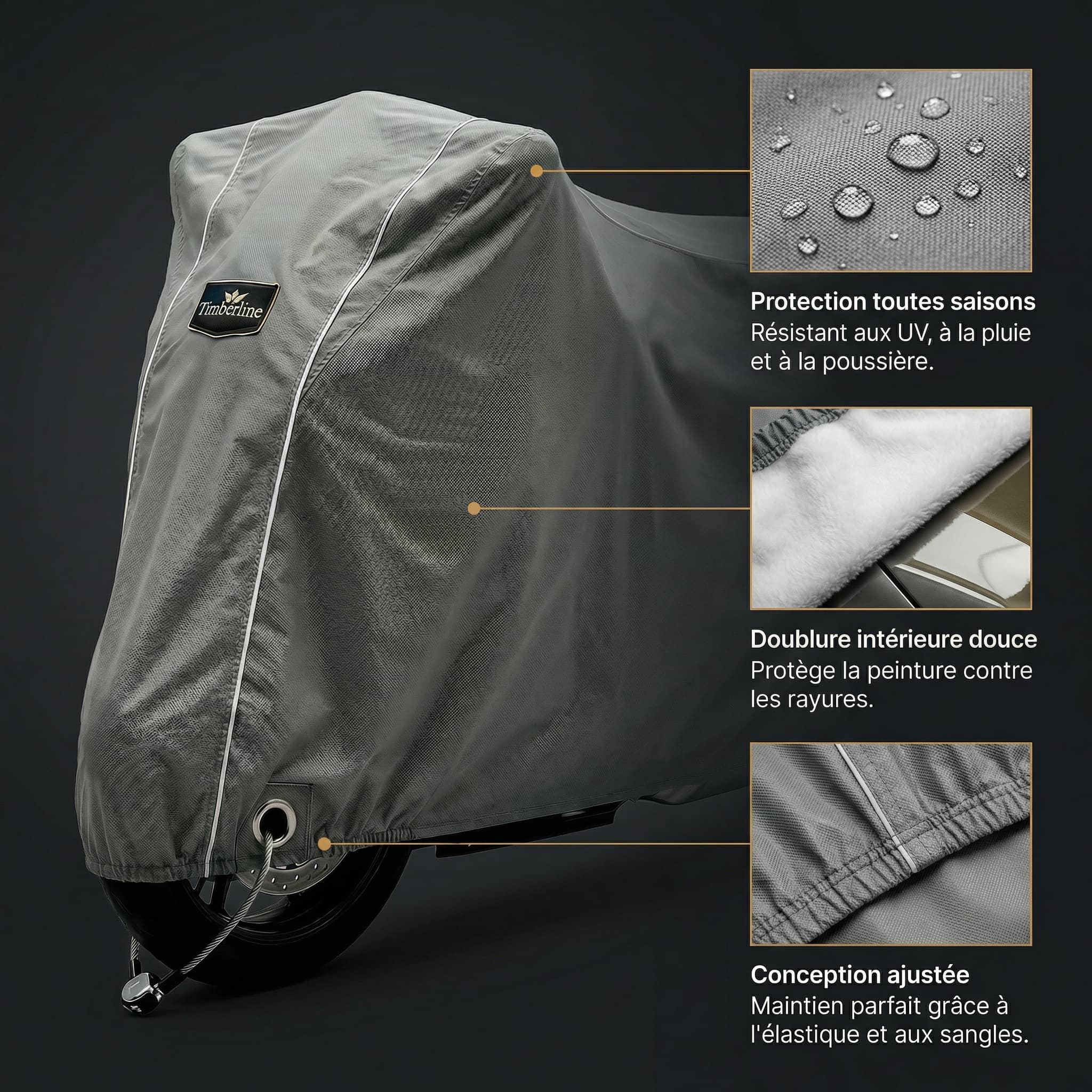 Housse Moto X-TREME Protect™ – Protection Totte Saison Haute Résistance