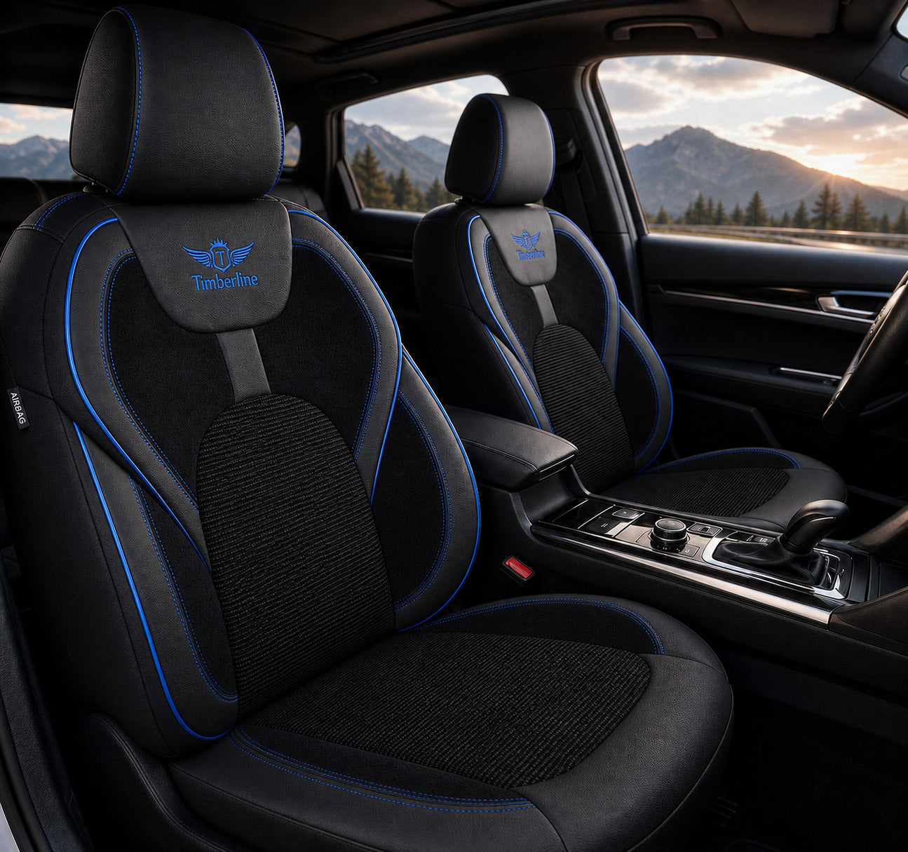 Housses De Siège Kodiak Series™ – Alcantara Perforée, Cuir & Tissu Jacquard Respirant