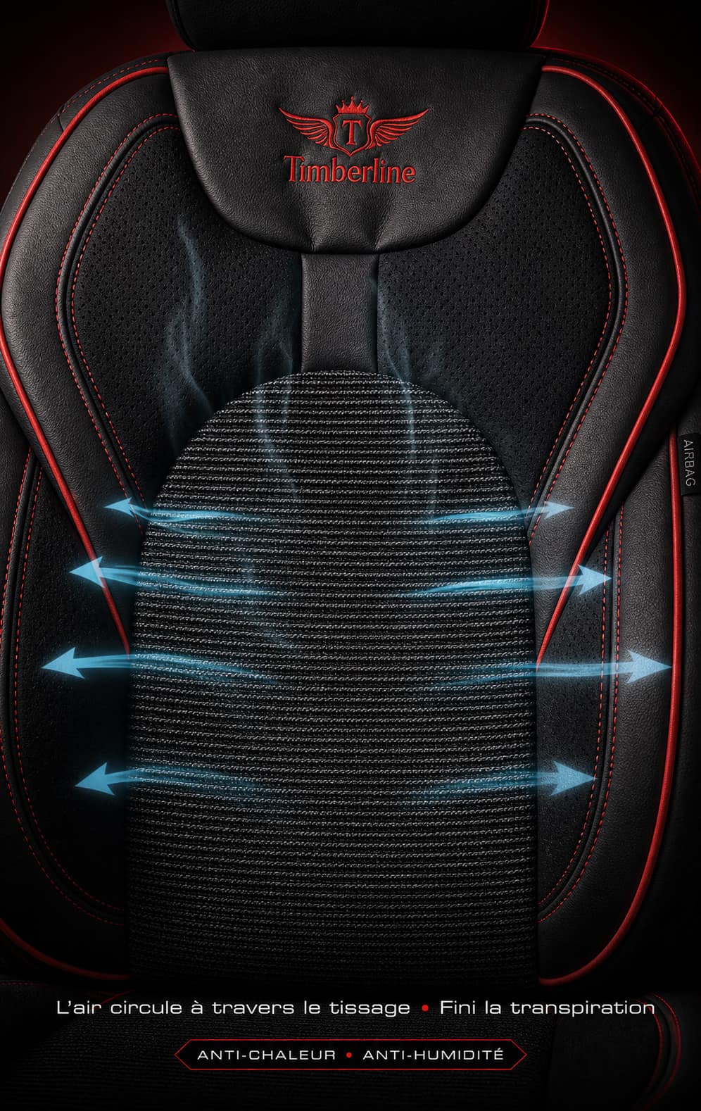Housses De Siège Kodiak Series™ – Alcantara Perforée, Cuir & Tissu Jacquard Respirant