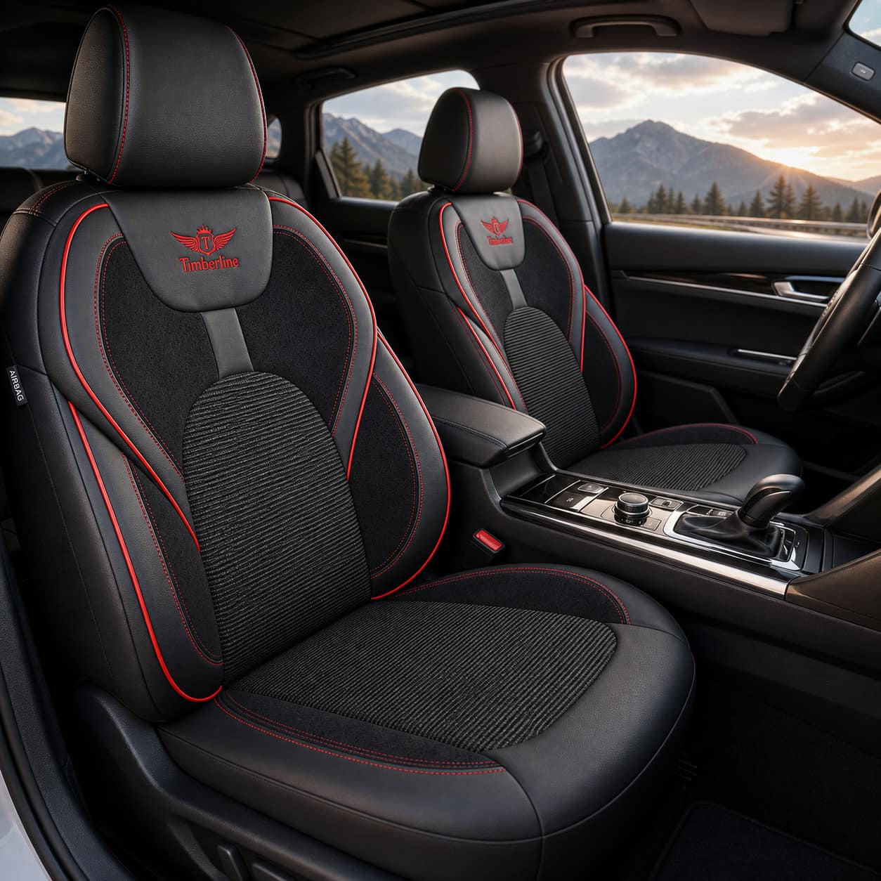 Housses De Siège Kodiak Series™ – Alcantara Perforée, Cuir & Tissu Jacquard Respirant