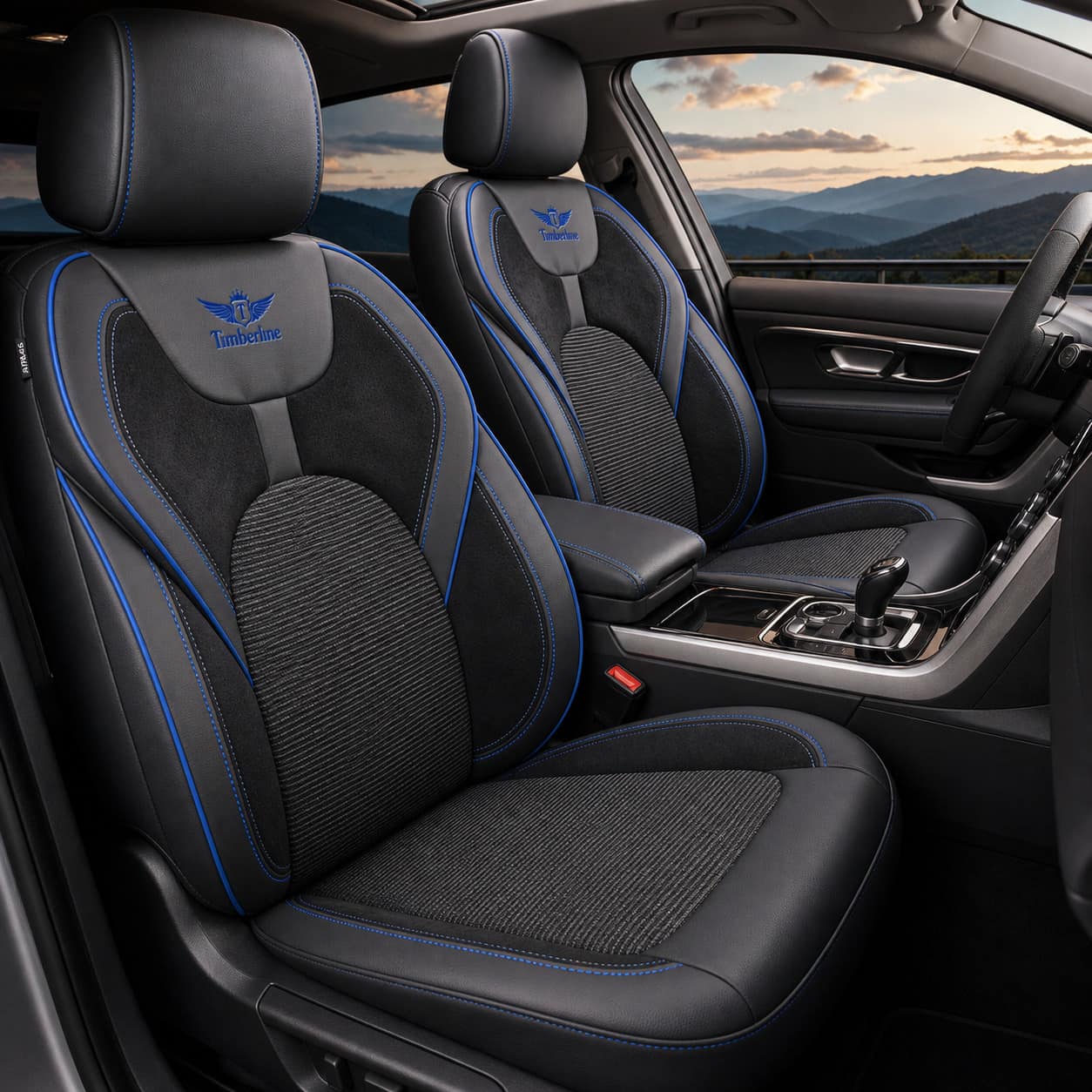 Housses De Siège Kodiak Series™ – Alcantara Perforée, Cuir & Tissu Jacquard Respirant