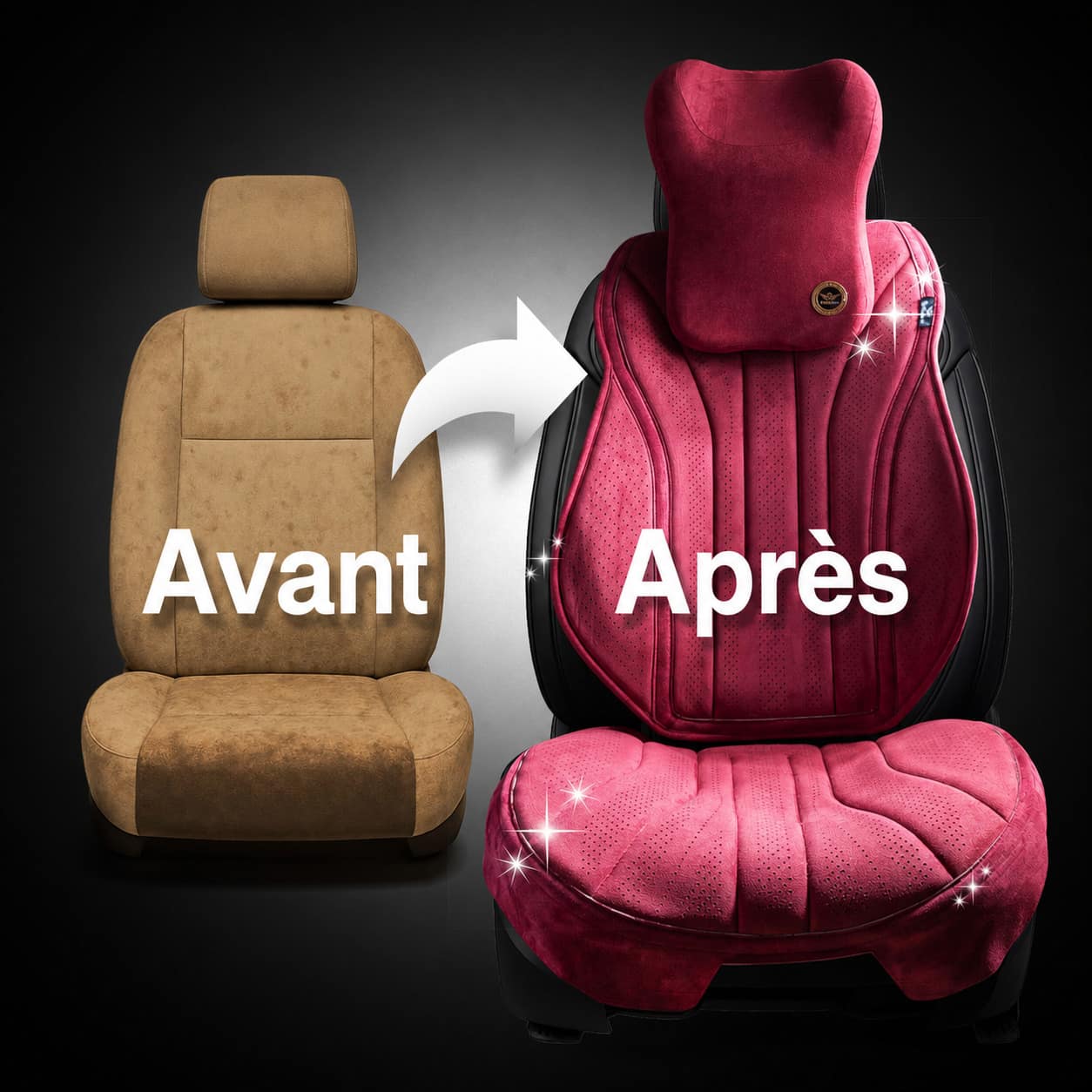 Comfort Drive - Housse de Siège Premium en Alcantara Respirant