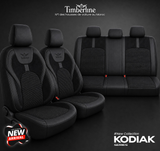 Housses De Siège Kodiak Series™ – Alcantara Perforée, Cuir & Tissu Respirant