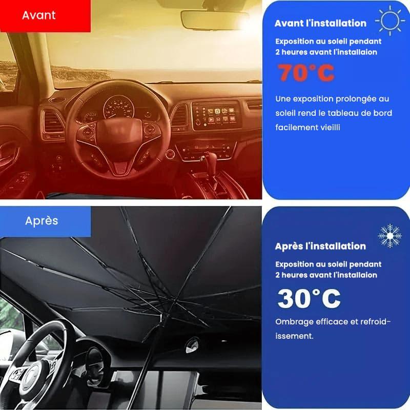 Pare-soleil parapluie pour pare-brise de voiture - Timberline