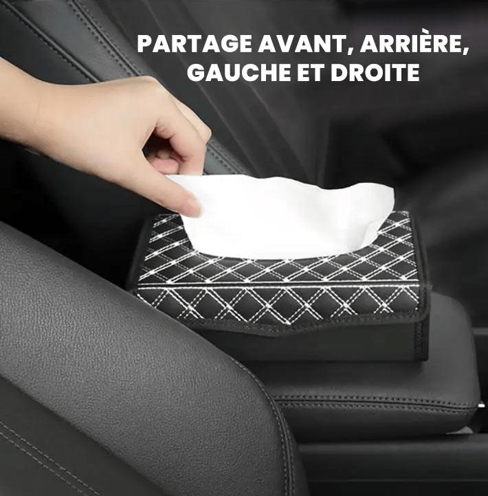 Porte-Mouchoirs Rectangulaire en Cuir pour Voiture - Timberline